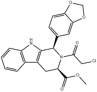 (1R,3R)-METHYL-1,2,3,4-TETRAYDRO-2-CHLOROACETYL-1-(3,4-METHYLENEDIOXYFENYL)-9H-PYRIDO[3,4-B]INDOLE-3-CARBOXYLATE