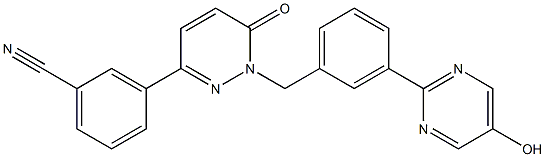 3-(1-(3-(5-υδροξυπυριμιδιν-2-υλ)βενζυλ)-6-οξο-1,6-διυδροπυριδαζιν-3-υλ)βενζονιτρίλιο