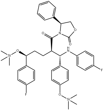 3-[(2R,5S)-5-(4-φθοροφαινυλ)-2-[(S)-[(4-φθοροφαινυλ(αμινο)]][4-[τριμεθυλσιλυλ]-οξυ]φαινυλ]μεθυλ]-1- οξο-5-[(τριμεθυλσιλυ)-οξυ]πεντυλ]-4-φαινυλ-(4S)-2-οξαζολιδινόνη