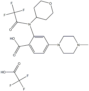 Τριφθοροοξικό 4-(4-μεθυλπιπεραζιν-1-υλ)-2-[(τετραϋδροπυραν-4-υλ)(2,2,2-τριφθοροακετυλ)αμινο]βενζοϊκό οξύ