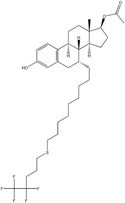 Οιστρα-1,3,5(10)-τριενο-3,17-διόλη, 7-[9-[(4,4,5,5,5-πενταφθοροπεντυλ)θειο]ενονυλ]-,17-οξική, (7a ,17β)-