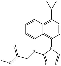 2-((4-(4-κυκλοπροπυλναφθαλεν-1-υλ)-4Η-1,2,4-τριαζολ-3-υλ)θειο)οξικός μεθυλεστέρας